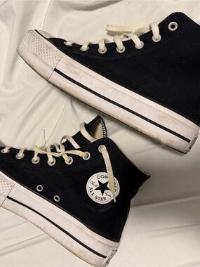 Converse Black High Top All Star Canvas Sneakers